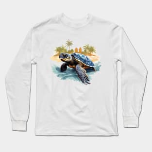 Green Sea Turtle Long Sleeve T-Shirt